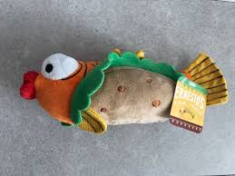 It's the type of farmed fish. Barkshop Ernesto S Fish Taco Dog Plush Toy Pet Supplies Homes Other Pet Accessories On Carousell