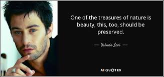 Yehuda Levi quote: One of the treasures of nature is beauty; this, too...