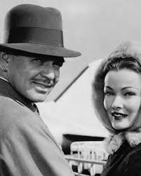 Gene Tierney and Clark Gable. Photos from their 1953 film, Never Let Me Go.  Clark was 52, Gene was 33. The film is about the adventures of an American  newspaperman (Clark Gable)