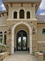 Mediterranean Exterior Design Ideas Pictures Remodel And Decor Brick Exterior House Mediterranean Homes House Exterior