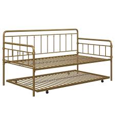 Dhp victoria can use for both seating and sleeping. Dhp Winston Metal Daybed Trundle In Twin Gold Dz35424