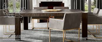 Large, extendable dining room tables will seat a whole dinner party, while compact kitchen tables will fit into small apartment spaces. Square Tables Rh Modern