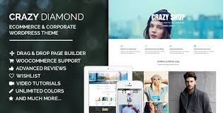 Crazy Diamond Ecommerce Corporate Theme Corporate Wordpress Themes Ecommerce Blog Websites