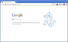 If you already have a google account and. Found The Mythical Google 404 Page 1 Techdirt