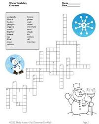 Freebie Please Enjoy This Free Winter Printable Crossword Worksheet In Appreciat Winter Classroom Activities Esl Vocabulary Activities Vocabulary Activities
