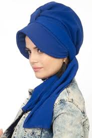 Aise Tesettur Saks Mavi Bone Modelleri 1 Fashion Hijab