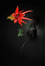 Pin On Glass Aquilegia Columbine