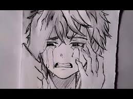 Some viewers draw anime because after watching anime they wish to see if they could replicate the feat that the artists in the industry can. á´´á´° Easy How To Draw An Anime Male Manga Crying Sad Youtube