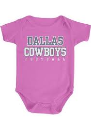 Dallas Cowboys Baby Pink Practice Short Sleeve One Piece 41021424 In 2021 Dallas Cowboys Baby Baby Cowboy Baby Cowgirl Outfits