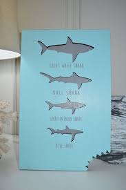 Syene new 3d indian wall sticker underwater world fish shark wall decor for bathroom bedroom decoration wallpaper. Shark Sign Shark Decor Beach House Decor Kids Room By Bluebombora Shark Decor Ocean Room Decor Ocean Bedroom