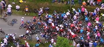 French authorities have launched an investigation after a fan caused dozens of cyclists to crash during the tour de france on saturday. Ivl7px16jp6rum