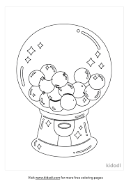 A gumball machine is a type of bulk vending machine that dispenses gumballs, usually for a small fee. Gumball Machine Coloring Pages Free Toys Coloring Pages Kidadl