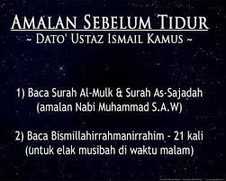 Amalan Sebelum Tidur Kekuatan Doa Kutipan Agama Sajadah