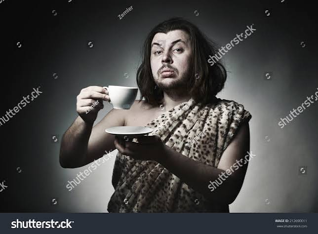 Savage Man Skin Beast Drink Tea Stock Photo 212690011 | Shutterstock