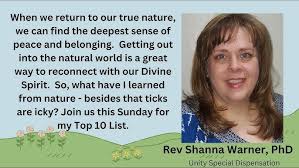 Getting Back to Nature (excerpt) | 5-5-24 | Rev. Shanna Warner, PhD | *** of Tulsa - Midtown