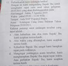 Kemudian pertanyaan selanjutnya adalah peranan dari setiap contoh email. Kalimat Penutup Surat Undangan Tersebut Yangtepat Adalah A Atas Kehadiran Dan Doa Restu Brainly Co Id