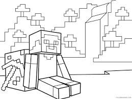 You can use these free minecraft coloring pages steve and alex for your websites, documents or presentations. Minecraft Steve Coloring Pages Games Minecraft Steve 6 Printable 2021 0503 Coloring4free Coloring4free Com