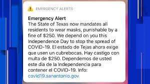 Austin, texas (ap) — texas is lifting its mask mandate, gov. Emergency Alert Sent To San Antonio Residents As Texas Face Mask Requirements Take Effect