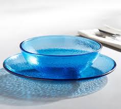 See more ideas about melamine, dishes, melamine dishes. Fresca Acrylic Dinnerware Set Of 4 Indigo Pottery Barn