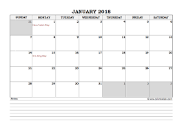 Having said that, each state and territory also have its own set of holidays. 2018 Excel Calendar Template Download Free Printable Excel Templates