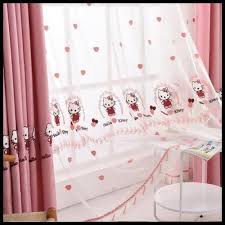 Selain sebagai aksesoris ruangan yang bisa mempercantik tampilan ruangan, gorden juga berfungsi sebagai pemberi privasi dan sebagai media pengontrol cahaya. Jual Murah Meriah Gorden Hello Kitty Anak Vitrase Vitrase Tirai Karakter L130 X T270 Inkuiri Com