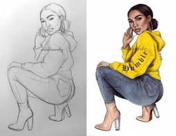 22 Ideas Fashion Sketches Outfits Art Girl Drawing Sketches Girl Drawing Fashion Sketches