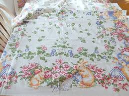 Pin On Vintage Tablecloths Other Linens