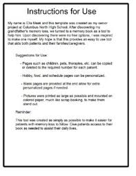 Dementia according to alzheimers association, dementia is a general term for decline in mental ability severe enough to interfere with daily life (www.alz.org). Memory Book For Dementia Worksheets Teaching Resources Tpt