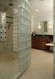 Curves add softness to modern bathrooms, enhance a comfortable feel in the functional rooms. Wall Glass Block Ideas Home Novocom Top