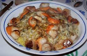 Saint Jacques Tagliatelles Et Fondue De Poireaux Tagliatelles Alimentation Noix De Saint Jacques