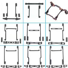 Us 5 29 2sets S2 Vs Ar Ma Ms Sxx Fma Chassis Front Rear Lantern Damper Hanger Lifting Frame Spare Parts For Tamiya Mini 4wd Car Model In Parts