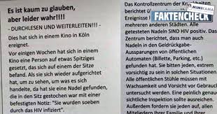 Wie merkt man ob man aids hat. Hiv Infektion Im Kino Anaylse Einer Falschmeldung