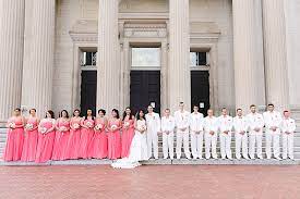 The bride and groom as well as the bridesmaids and best men at a wedding. Bride To Bride Definition Of Bridal Party Dear Sweetheart Events