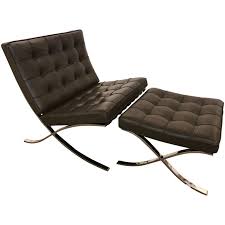 Mies van der rohe designed the barcelona chair with the barcelona ottoman in mind. Signed Knoll Barcelona Olive Brown Leather Chair And Ottoman Mies Van Der Rohe At 1stdibs