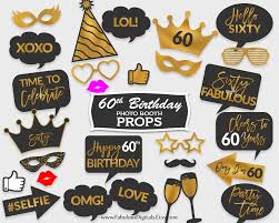 60th Birthday Photo Booth Props Free Printable 60th Birthday Photo Booth Props Birthday Party Props Black Etsy In 2020 Photo Booth Props Birthday Birthday Party Props Birthday Photo Booths