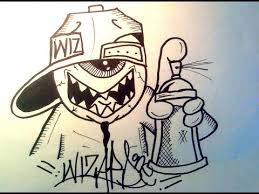 How To Draw A One Eye Graffiti Character Holding A Spray Can Youtube