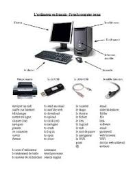 The mobile computing device provides mobility while providing access to information on a desktop computer. French Computer Terms L Ordinateur En Francais Computer French Class Computer Lab