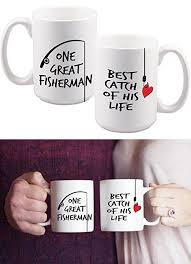 Birthday Gift Ideas For Brother In Law One Great Fisherman Best Catch Of His Life Set 2 Funny Fishing Line Gifts Valentines Da Christmas Gifts For Sister Aniversary Gifts Gifts For Brother