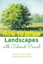 In order to carry this out i use five different graphite pencils which include 4h, 2h, hb. How To Draw Landscapes With Colored Pencil Carrie L Lewis Artist