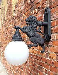 At ylighting we have a vast variety of modern wall sconces from to fit. Lion Sconce Wall Mount Light Indoor Or Outdoor Detroit Fixture Metal The Kings Bay