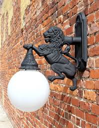 Ideal for large or heavily trafficked outdoor areas that need. Lion Sconce Wall Mount Light Indoor Or Outdoor Detroit Fixture Metal The Kings Bay