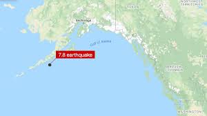 On the night of july 9, 1958, an earthquake along the fairweather fault in the alaska panhandle loosened about 40 million cubic yards (30.6 million cubic meters) of rock high above the northeastern shore of lituya bay. Alaska Earthquake Magnitude 7 8 Quake Strikes Off Alaskan Coast Cnn