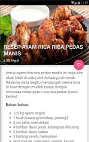 Bumbu rica rica memang identik dengan citarasa pedas yang menggoda. Android Icin Resep Ayam Rica Rica Mantap Apk Yi Indir