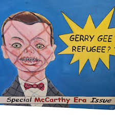 Original Retro Oil Painting "The Politics of Fear"