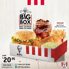 How much is kfc big box meal. Kfc It S Big Box Friday Available For Click N Facebook