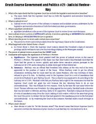Judicial review icivics answer key : Crash Course Government And Politics 21 Judicial Review By Ashleigh Rose