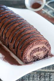 Chocolate Swiss Roll Recipe Cake Roll Recipes Desserts Chocolate Swiss Roll