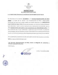 Recordá que esos certificados no vencen. Ministerio De Salud Y Deportes De Bolivia Ministerio De Salud Instruye A Los Sedes Revision Exhaustiva En Aplicacion De Pruebas Covid 19