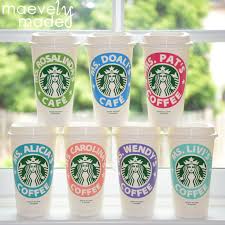 This is perfect for real estate agents and brokers to thank clients who just closed on their new homes. Personalized Starbucks Coffee Cup What A Teacher S Gift