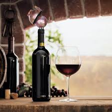 tooarts piggy stopper wine bottle